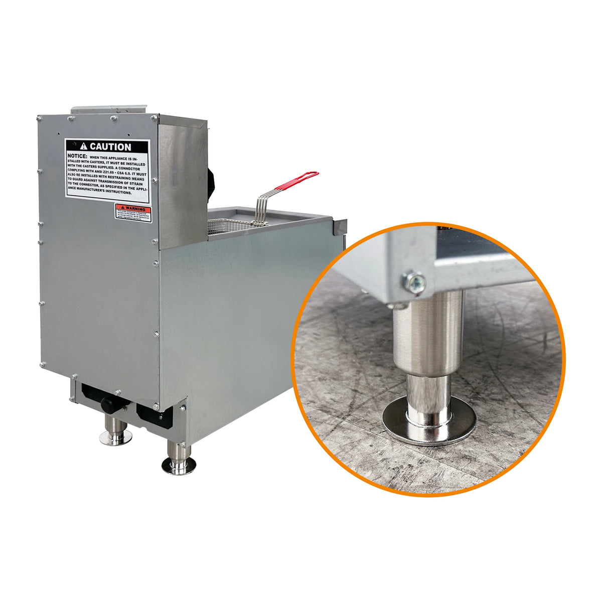 Commercial Gas Countertop Deep Fryer Z7908