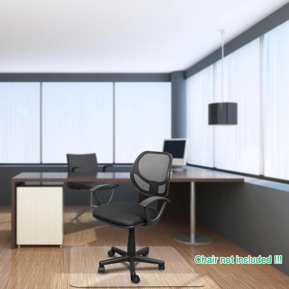 Clear PVC Desk Chair Mat for Hard Wood Floor W838437