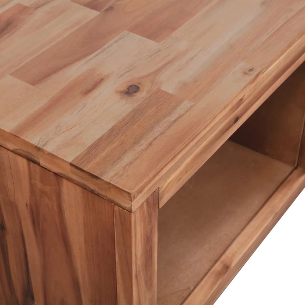 Wooden Coffee Table with Storage Drawer and Shelf S9989