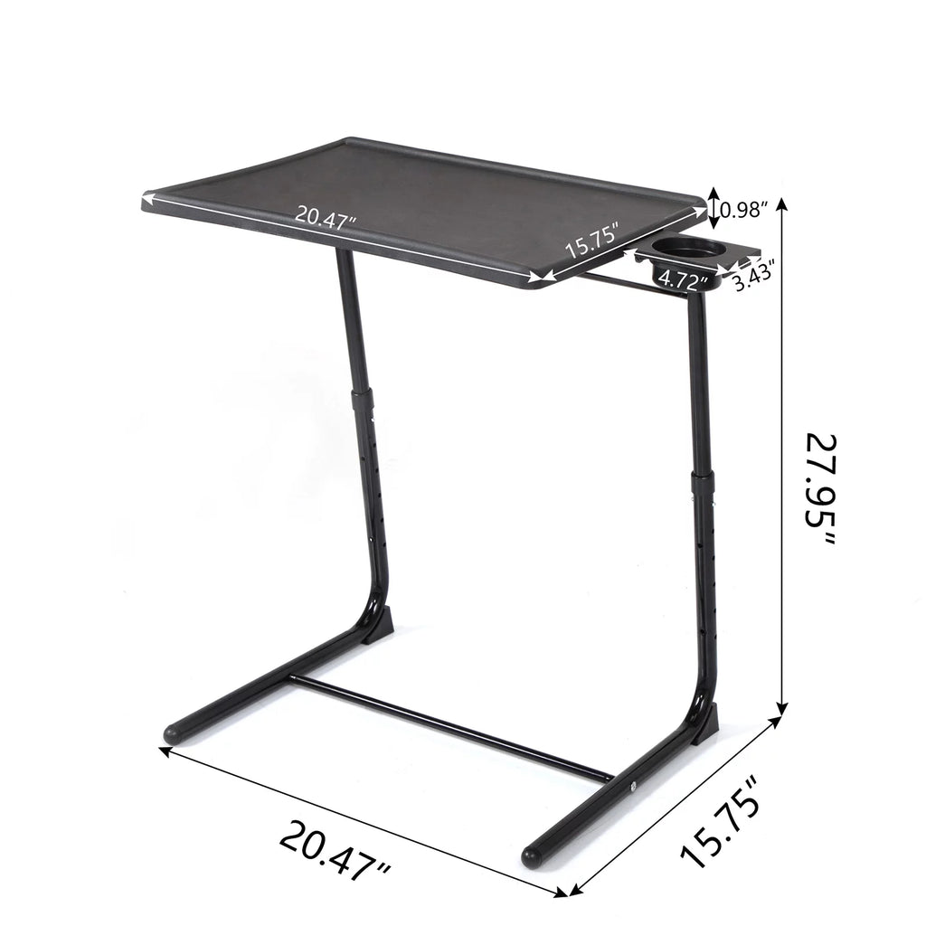 Set of 2 Black Portable Computer Table N442