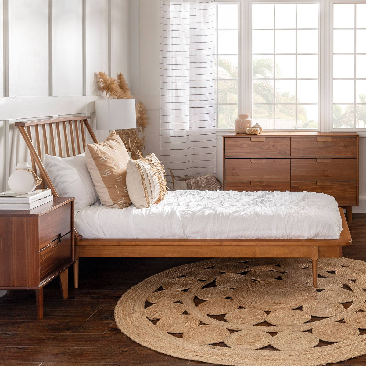 White King Pine Wood Spindle Bed A43769