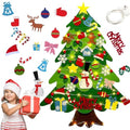 3ft Felt Christmas Tree Set with 32 Ornaments & LED String Light N1759