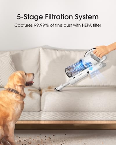 White Cordless Stick Vacuum Cleaner S985115