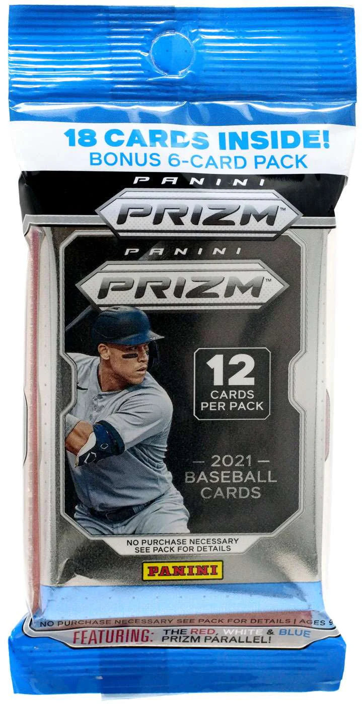 2021 Prizm Baseball Trading Card Cello Box (12 Packs) M493696