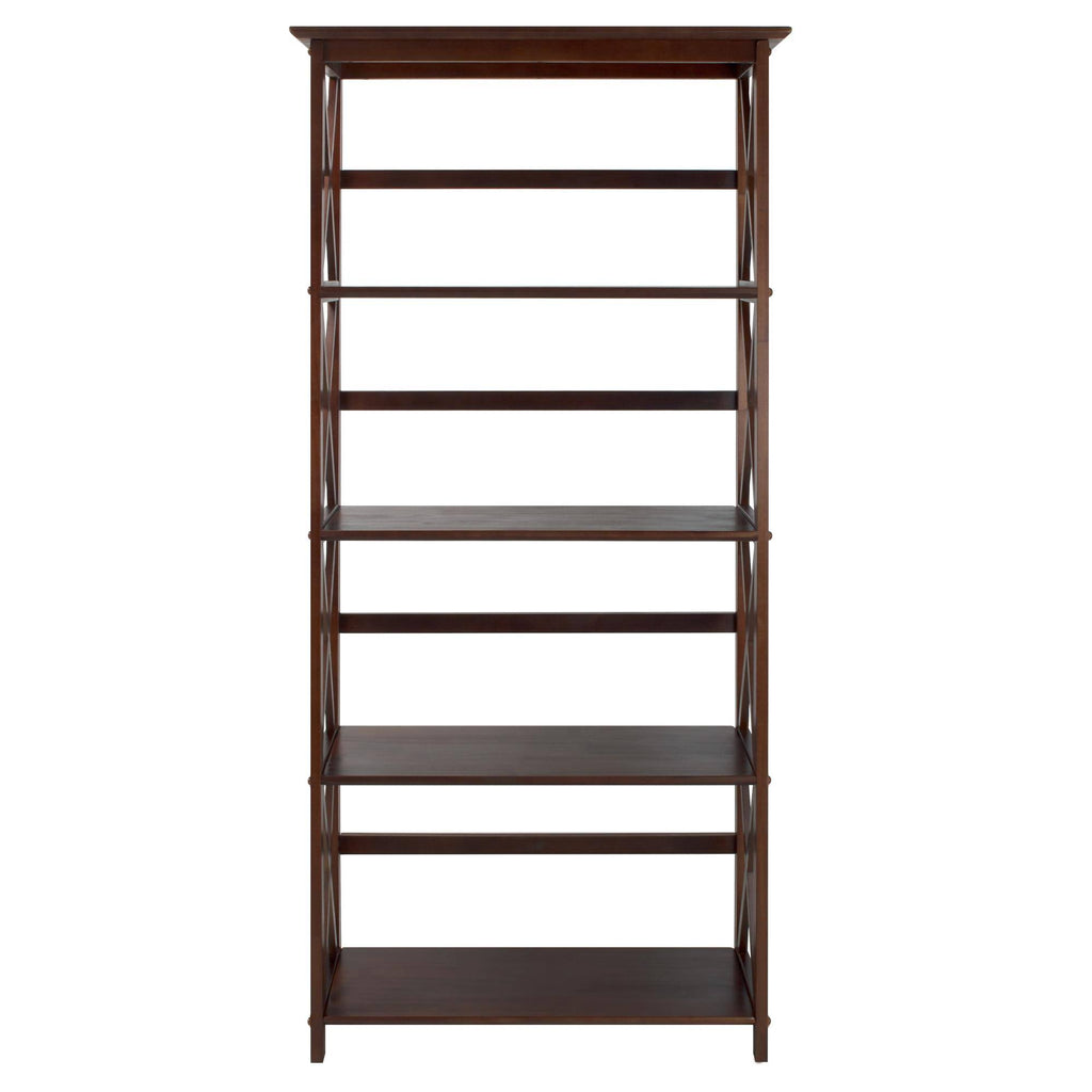 Walnut 5-Shelf Bookcase G239