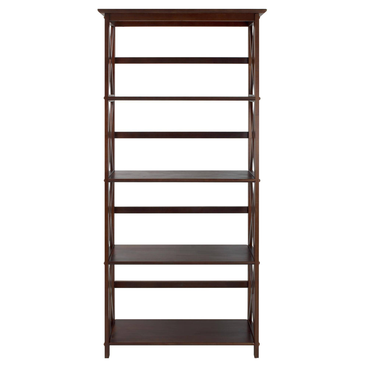 Walnut 5-Shelf Bookcase G239
