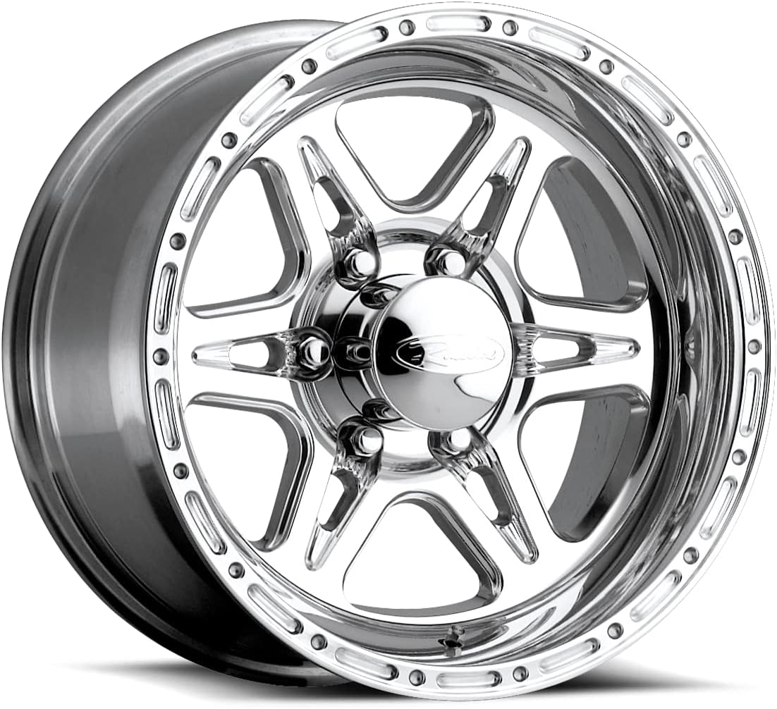 Polished 17X95X127mm 6 Spoke Aluminum Wheel Y722030