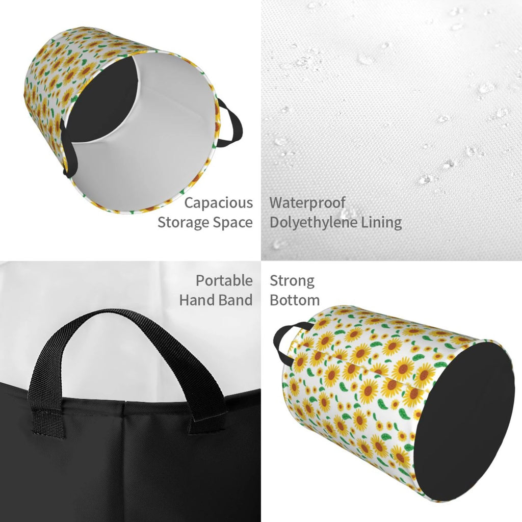 Round Waterproof Collapsible Laundry Basket N67342