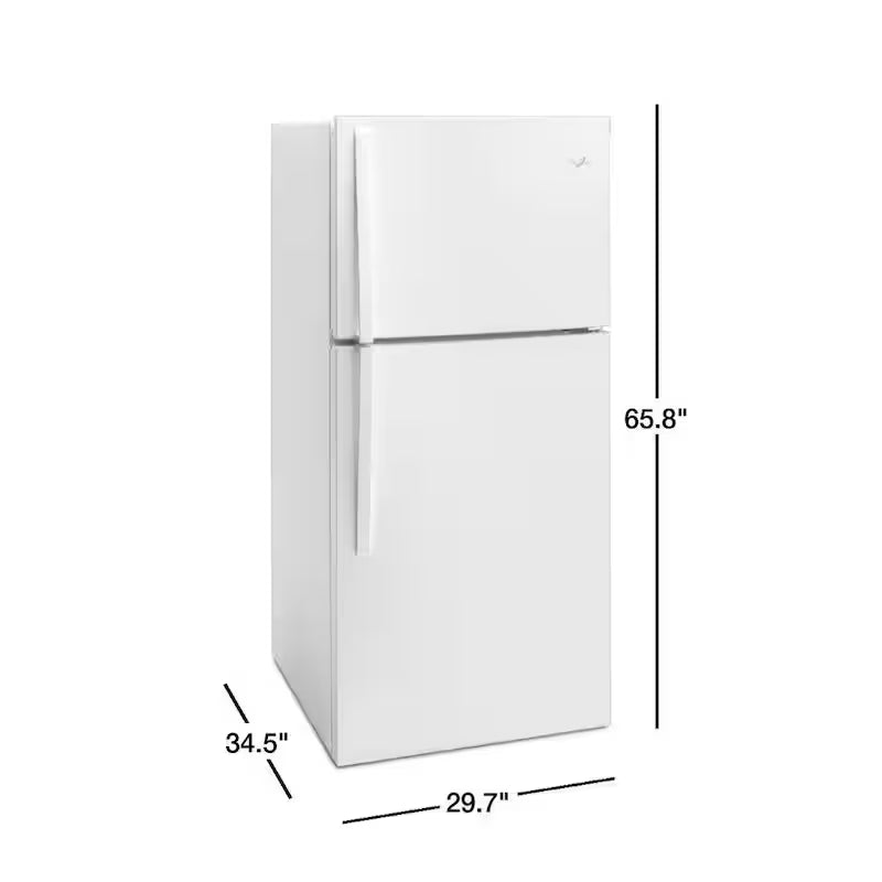 19.2 cu. ft. Top Freezer Refrigerator in White L871485