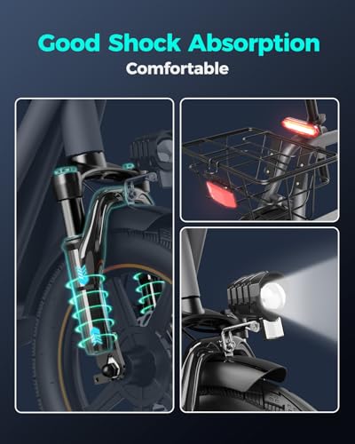 Electric Scooter with Seat, Foldable, Disc Brakes X757