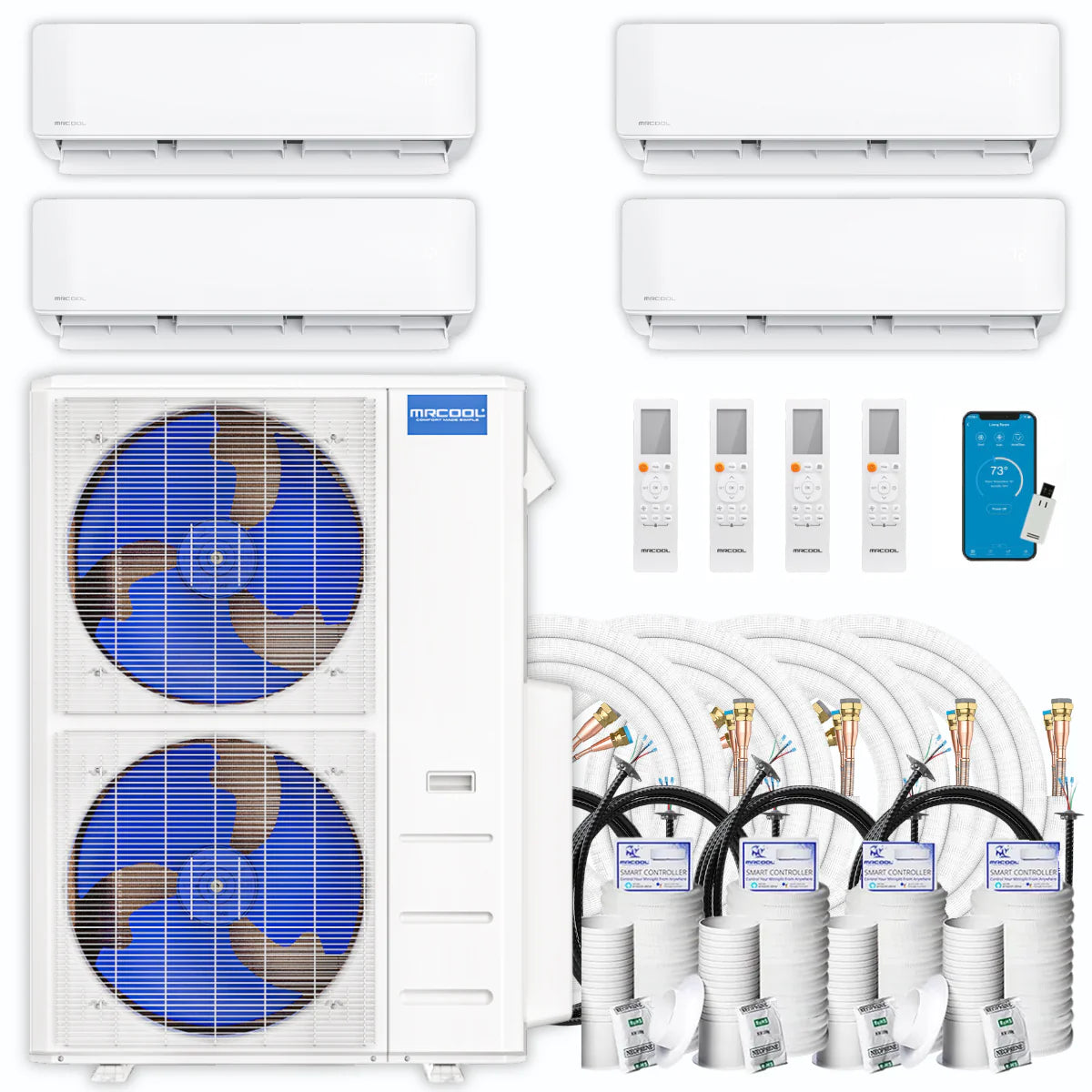 45,000 BTU 4 Zone Ductless Air Conditioner and Heat Pump H37028