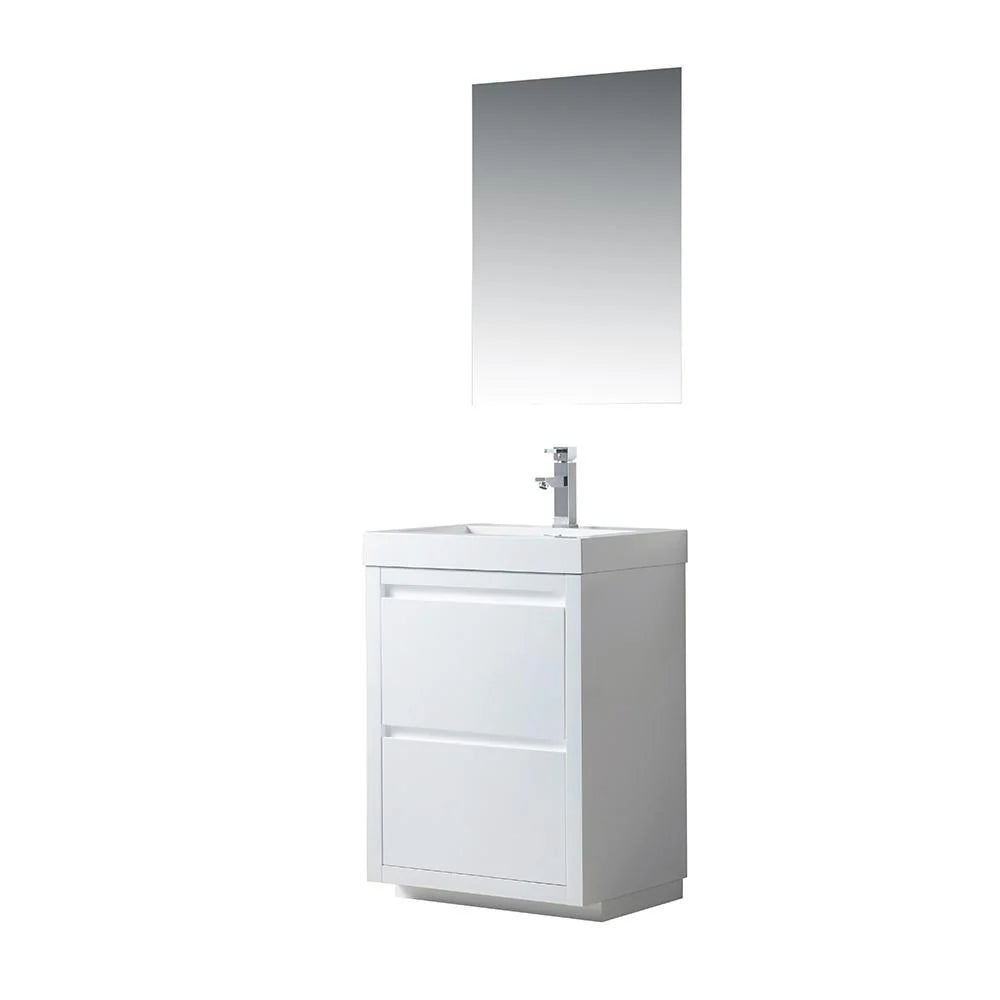 24 in. Single-Sink Bathroom Vanity with Resin Top X779633