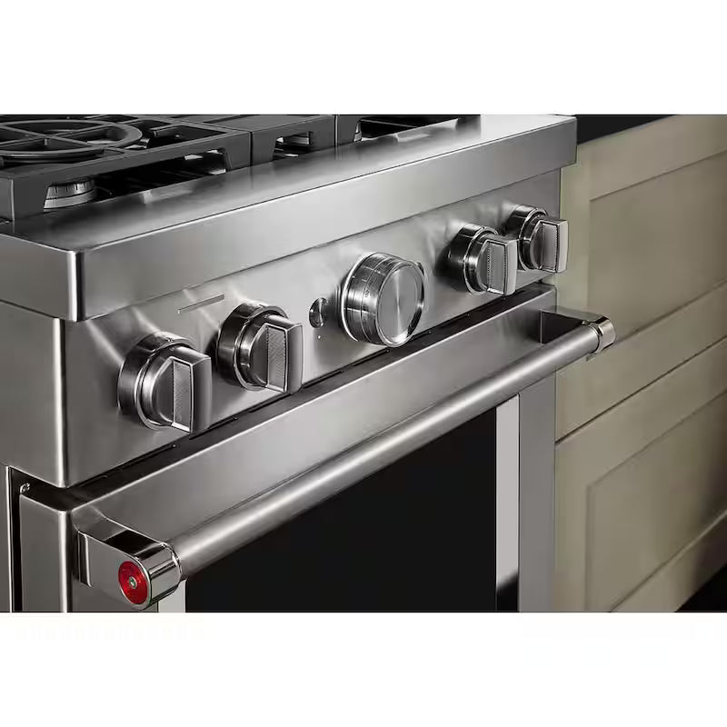 30 in. 4.1 cu. ft. Smart Gas Range with Self-Cleaning and True Convection in Stainless Steel H5366