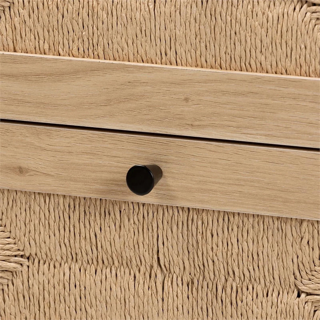 2-Drawer Mid-Century Wood End Table R218