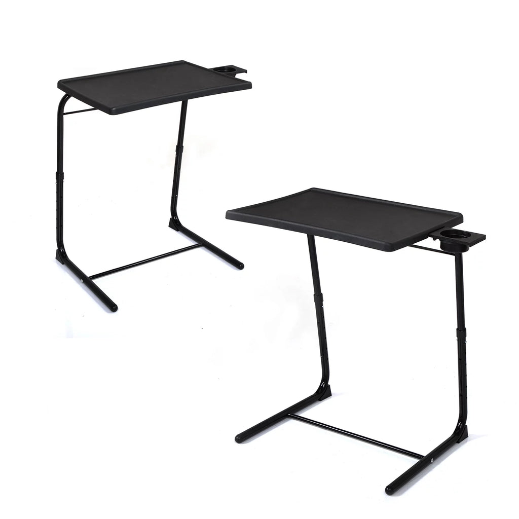 Set of 2 Black Portable Computer Table N442