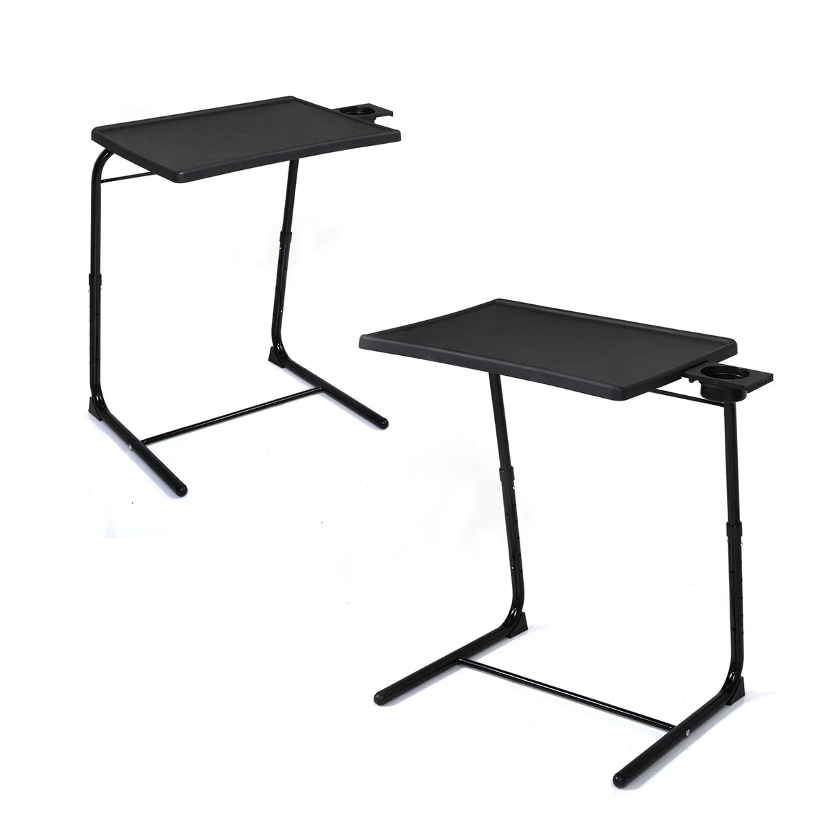 Set of 2 Black Portable Computer Table N442