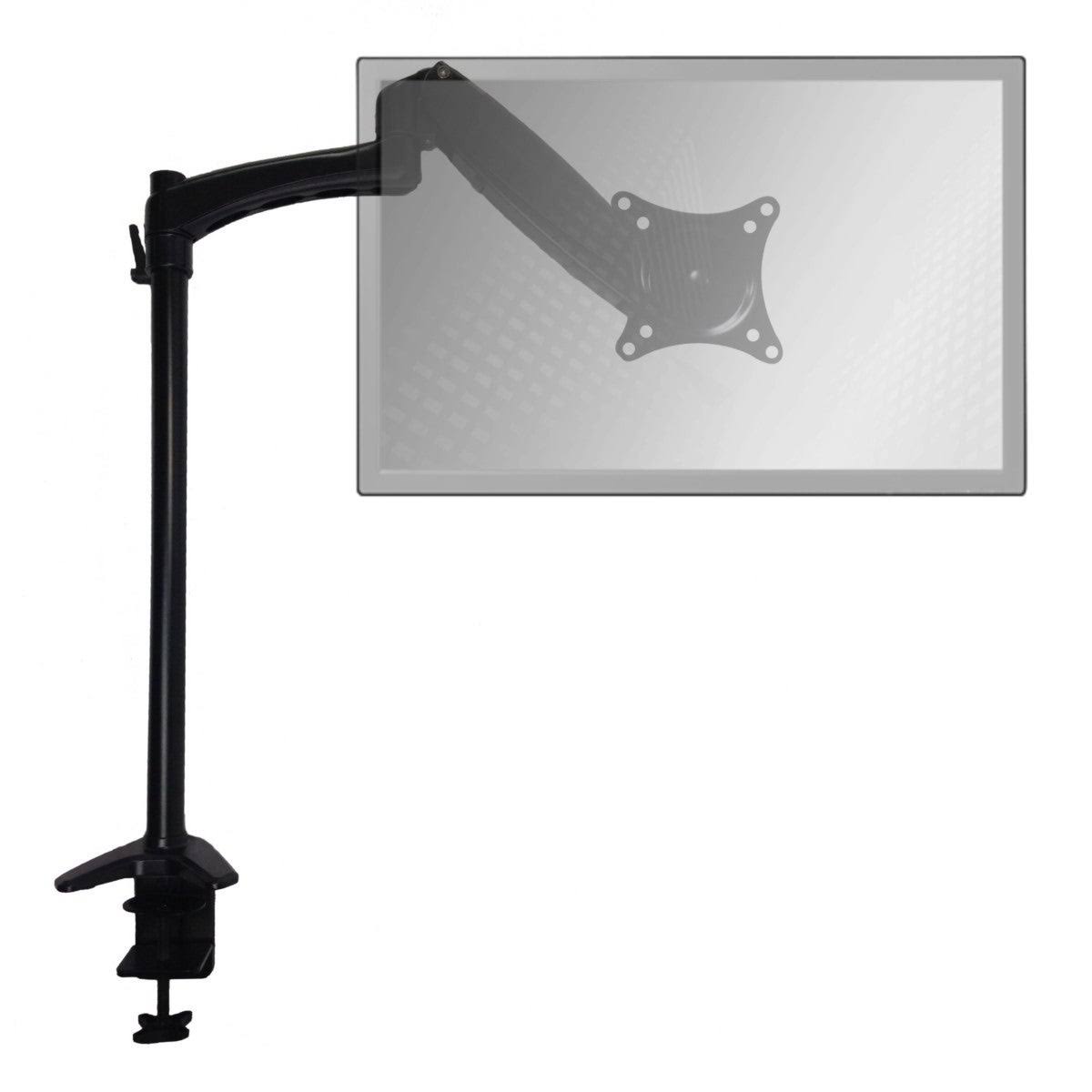 Black Height Adjustable Monitor Arm Desk Mount L507