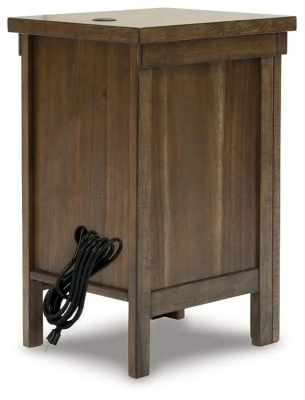 Chairside End Table Grayish Brown K76958