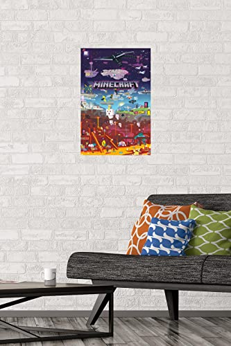 Minecraft World Beyond Wall Poster 22.375" x 34" Unframed P44613