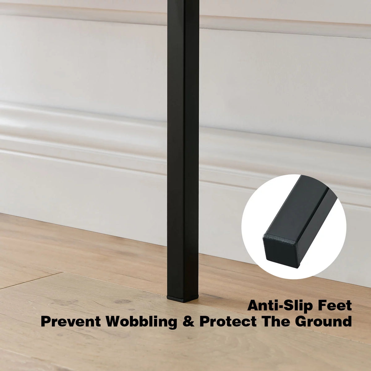 5 Tier Black Wall Mount Bookshelf B133
