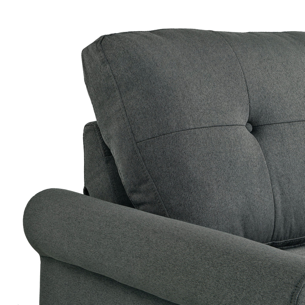 Heather Grey Fabric Sofa M883