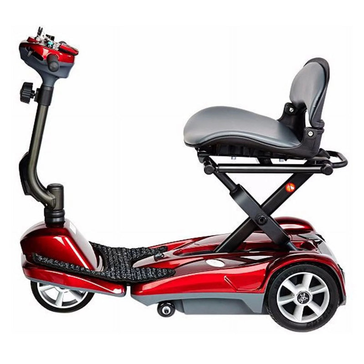 Burgundy Red Automatic Folding Mobility Scooter G4989