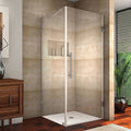Chrome Frameless Square Shower Enclosure Q1372