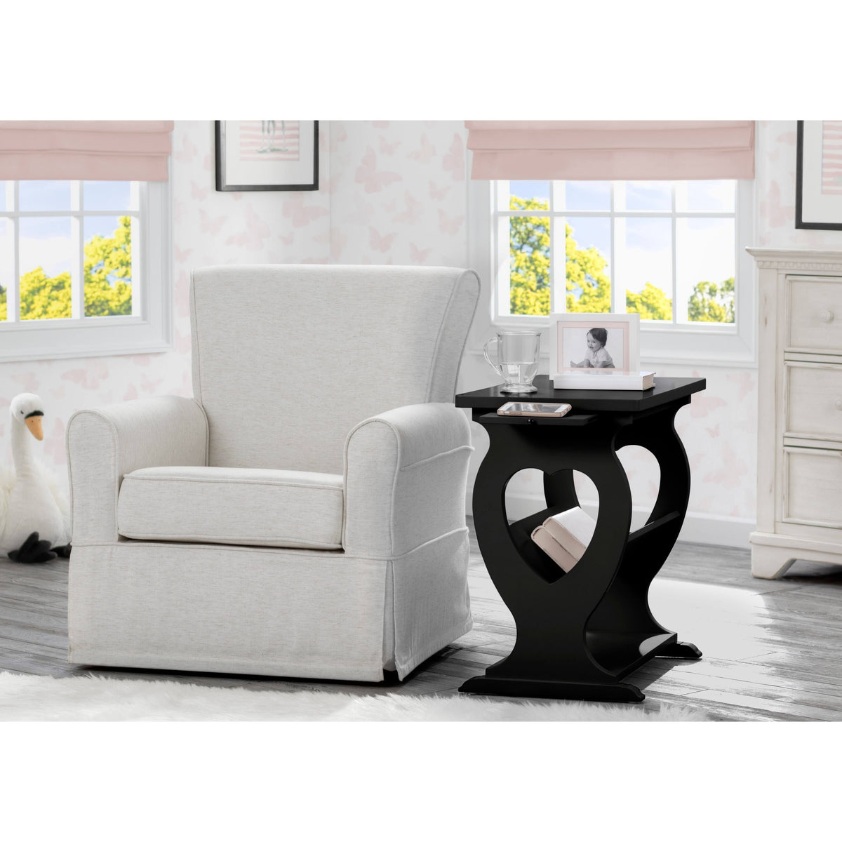 Grey End Table V211239