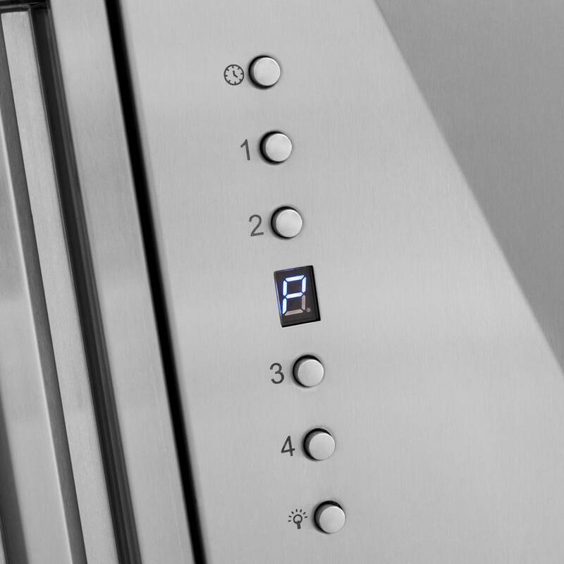 30 in. 400 CFM Ducted Wall Mount Range Hood in Stainless Steel L180512