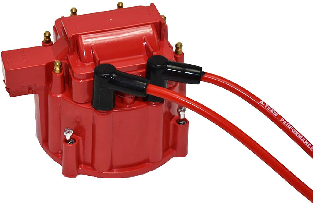 HEI Distributor, 8.0mm Spark Plug Wires, and Battery-Pigtail Harness Kit I537