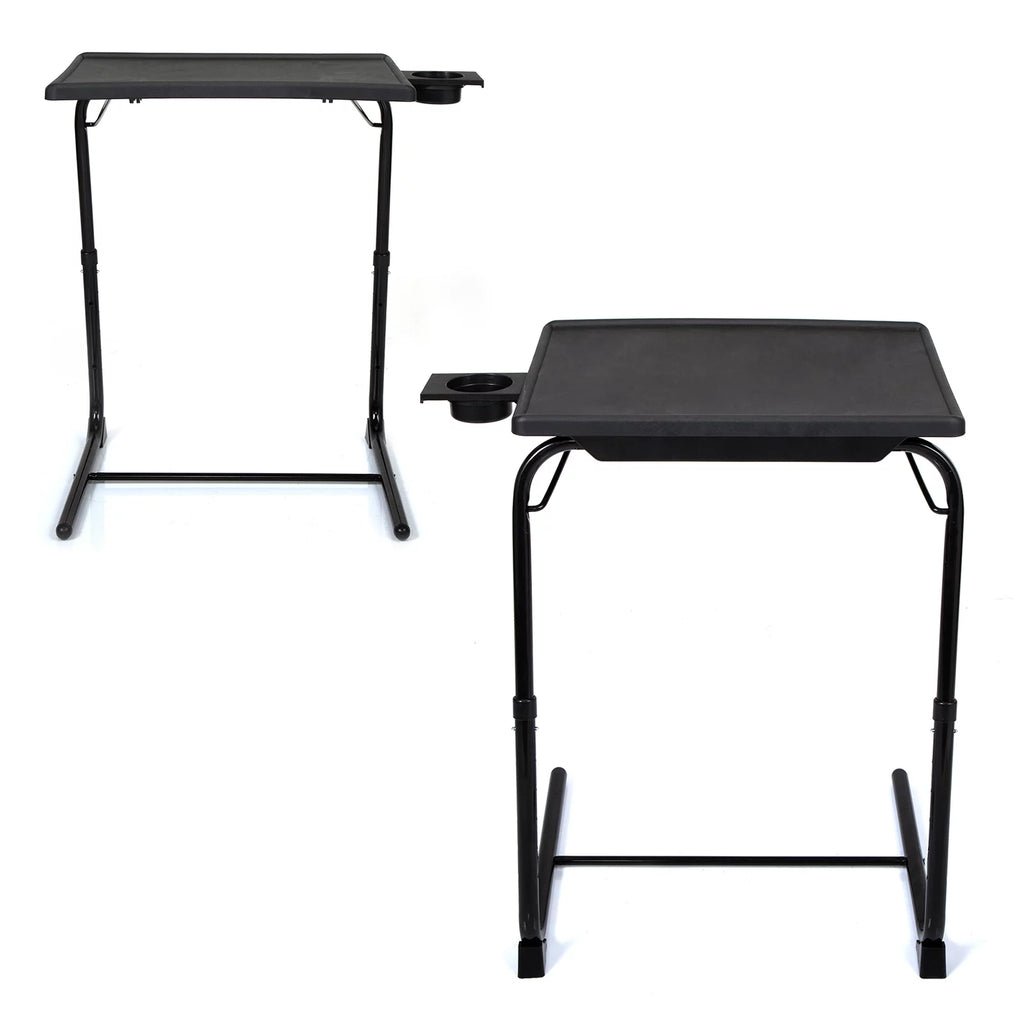 Set of 2 Black Portable Computer Table N442