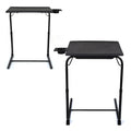 Set of 2 Black Portable Computer Table N442