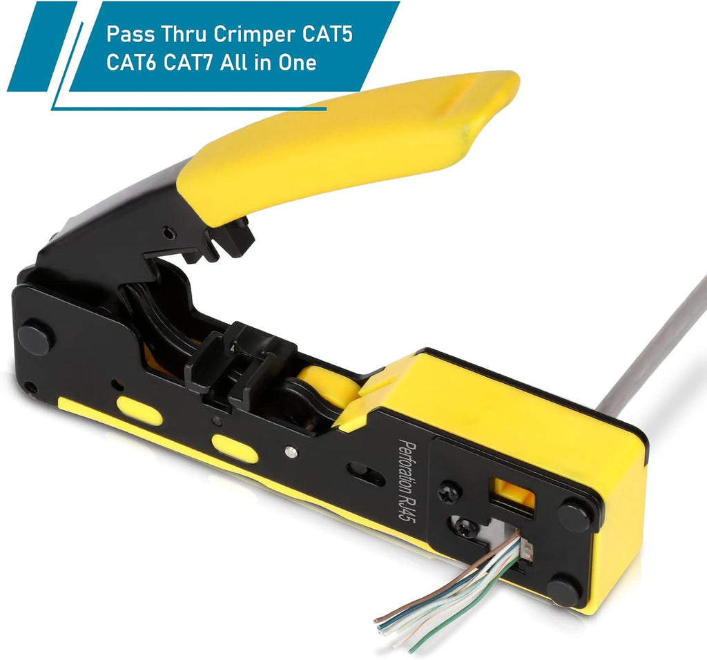 RJ45 Crimp Tool Kit Pass Thru Pack of 2 D1496