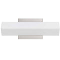 Single Light Integrated LED Bath Bar Brushed Steel O234