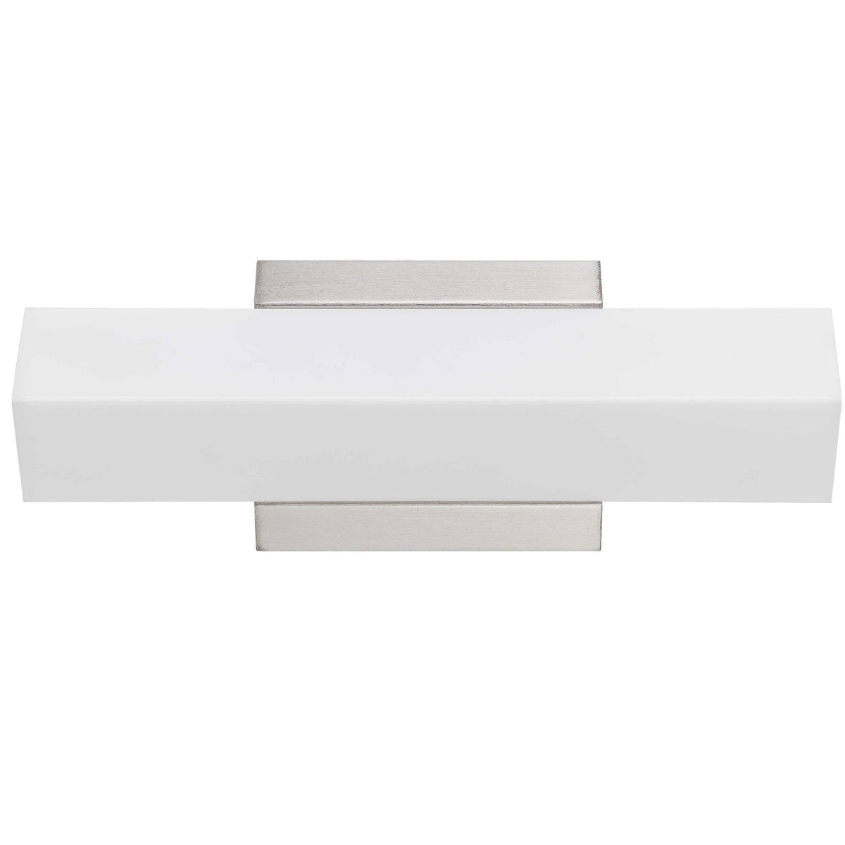 Single Light Integrated LED Bath Bar Brushed Steel O234