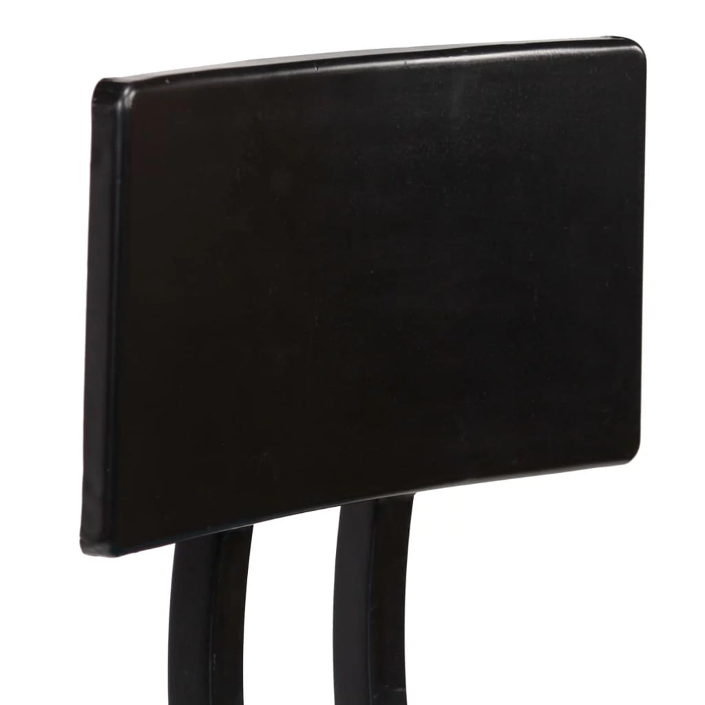 2 Piece Bar Stools with Backrest Steel Frame N23215