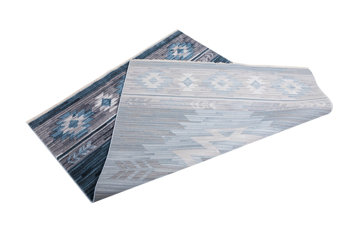 5x7 Modern Faded Area Rug W816