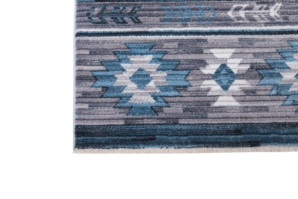 5x7 Modern Faded Area Rug W816