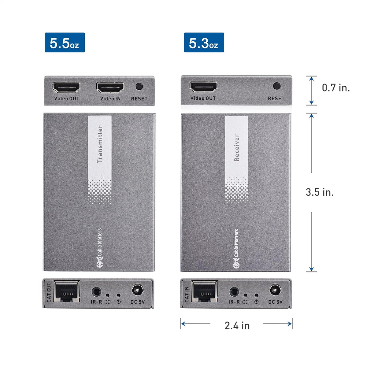 HDMI Over Ethernet Extender 1080p 60Hz up to 328 Feet G798482