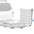 Folding Aluminum Scooter and Wheelchair Carrier with Ramp V72016