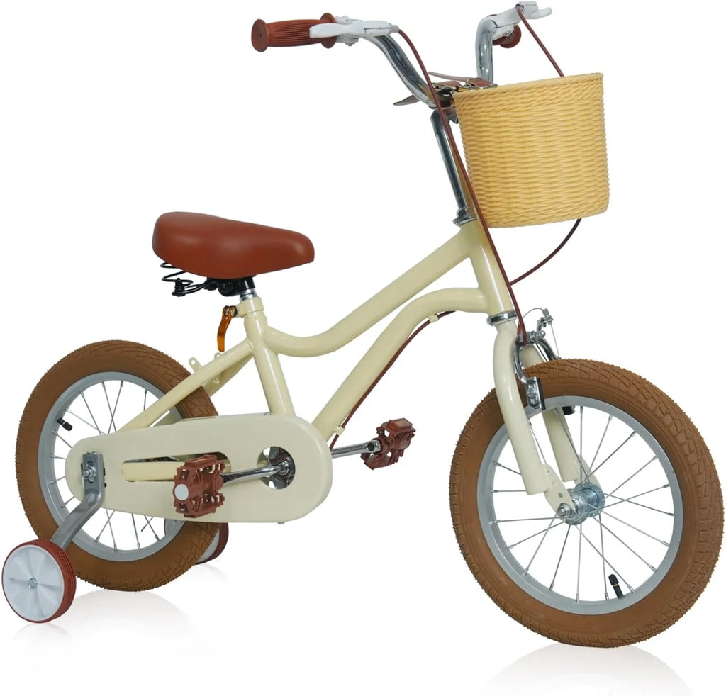 16 inch Kids Bike with Training Wheels and Basket E6683