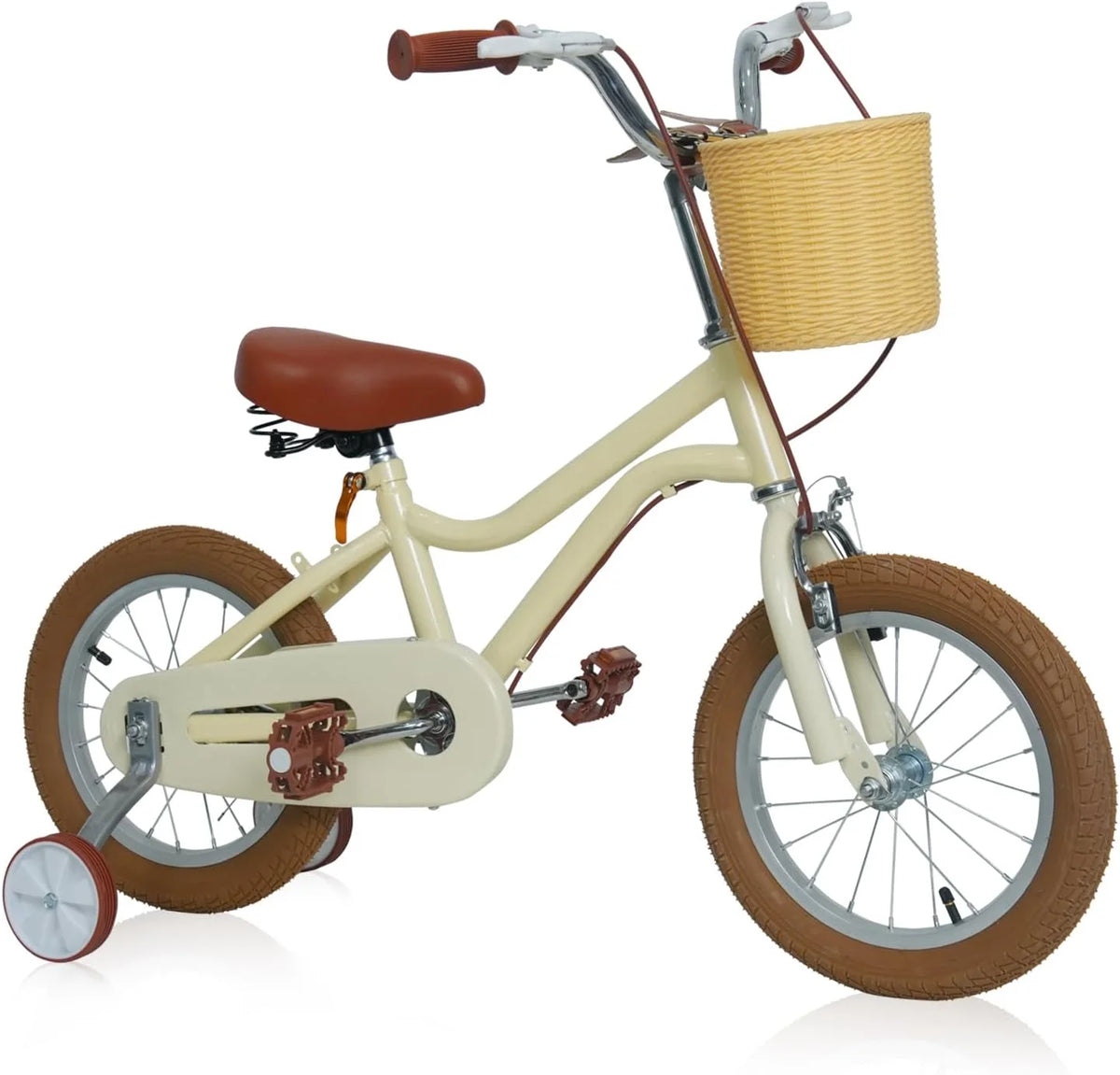 16 inch Kids Bike with Training Wheels and Basket E6683
