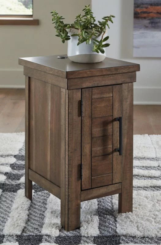 Chairside End Table Grayish Brown K76958