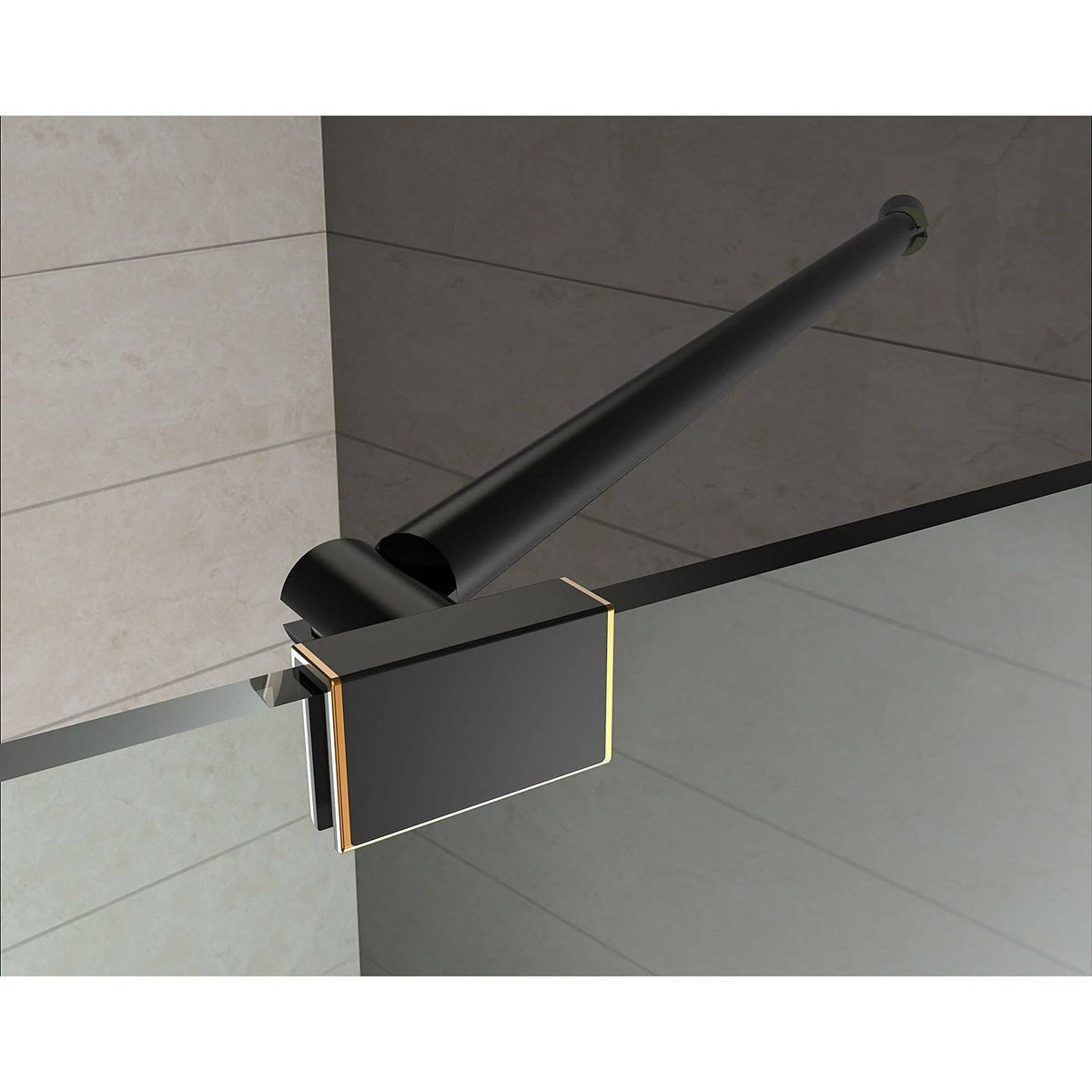 Chrome Frameless Square Shower Enclosure Q1372