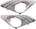 Toyota Camry Fog Light Cover 2012 2013 2014 Driver and Passenger Side Pair Chrome J1251