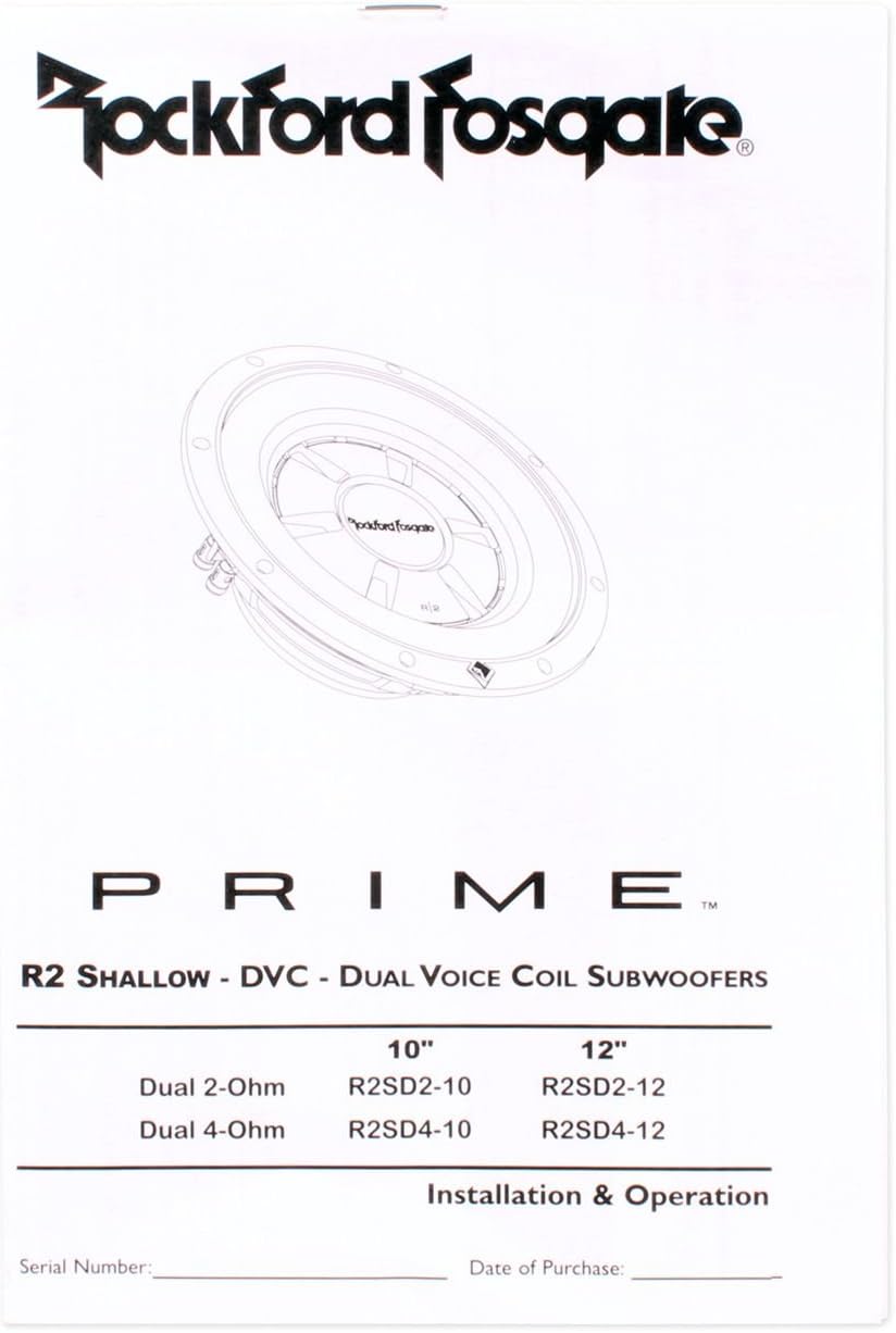12 1000W 4-Ohm Shallow Car Subwoofer Pair I92829