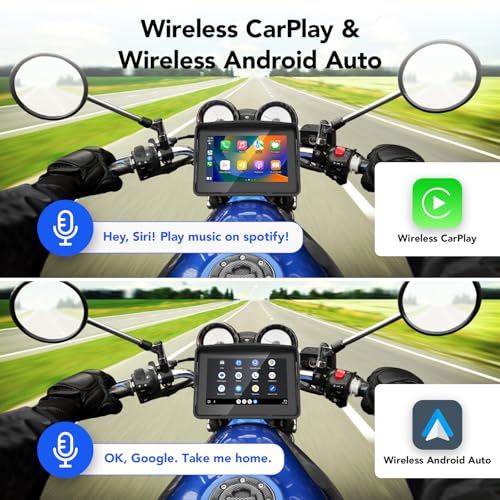 5" IP67 Waterproof Motorcycle CarPlay Screen W784734