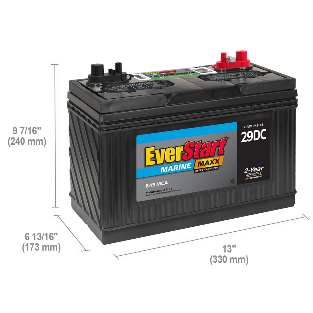 Marine Battery Group Size 29DC 12 Volt 845 CCA Z6900