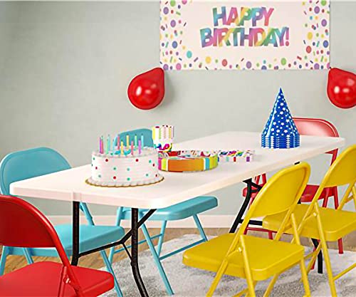 Folding Table 4FT Plastic Height Adjustable White W8366