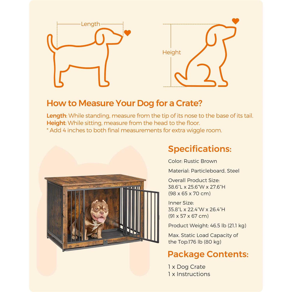 Dog Crate Furniture for Medium Dogs up to 70 lb A679